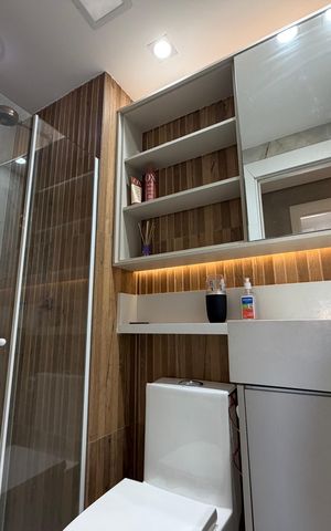 Apartamento à venda com 44m², 2 quartos e 1 vaga Apartamento à venda com 44m², 2 quartos e 1 vagaBanheiro
