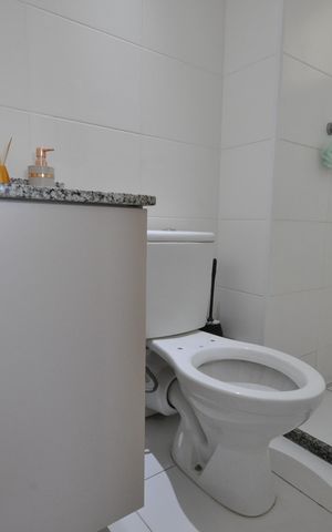 Apartamento para alugar com 60m², 3 quartos e 1 vagaBanheiro do Quarto Suíte