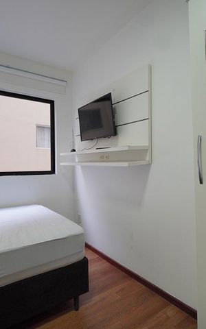 Apartamento para alugar com 40m², 1 quarto e 1 vagaQuarto