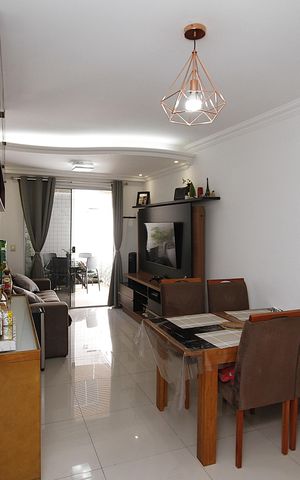 Apartamento à venda com 68m², 2 quartos e 3 vagasSala