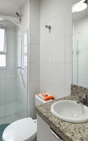 Apartamento à venda com 65m², 2 quartos e 1 vaga Apartamento à venda com 65m², 2 quartos e 1 vagaBanheiro Social