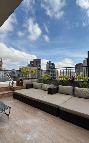 Apartamento para alugar com 30m², 1 quarto e 1 vagaRooftop