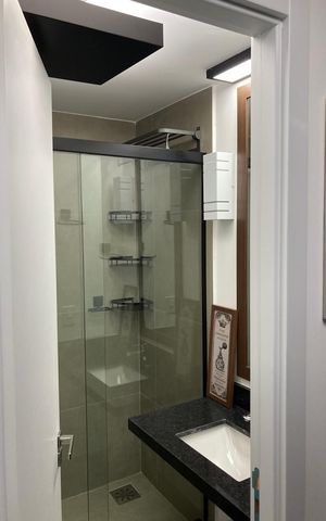 Studio para alugar com 25m², 1 quarto e 1 vaga Studio para alugar com 25m², 1 quarto e 1 vagaBanheiro social