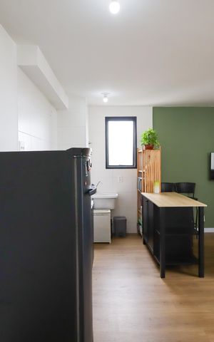 Apartamento para alugar com 34m², 1 quarto e 1 vagaCozinha e Área de Serviço