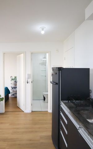 Apartamento para alugar com 34m², 1 quarto e 1 vagaCozinha e Área de Serviço
