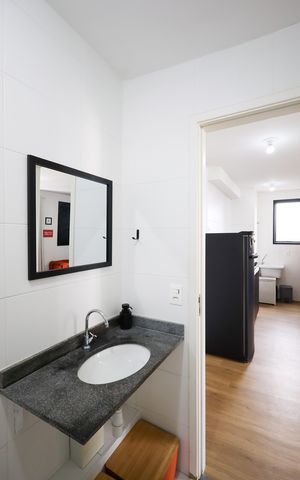 Apartamento para alugar com 34m², 1 quarto e 1 vagaBanheiro