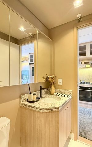 Apartamento à venda com 34m², 1 quarto e sem vaga Apartamento à venda com 34m², 1 quarto e sem vagaBanheiro