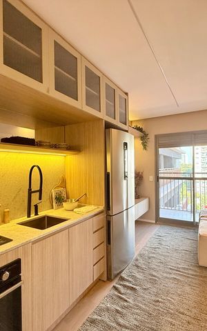 Apartamento à venda com 34m², 1 quarto e sem vaga Apartamento à venda com 34m², 1 quarto e sem vagaCozinha