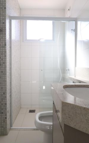 Apartamento para alugar com 145m², 3 quartos e 2 vagasBanheiro do Quarto 1