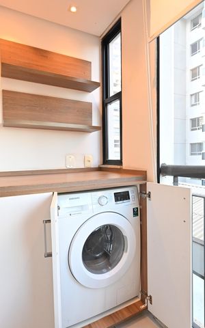 Apartamento para alugar com 32m², 1 quarto e 1 vagaLavanderia