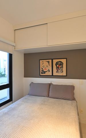 Apartamento para alugar com 32m², 1 quarto e 1 vagaQuarto