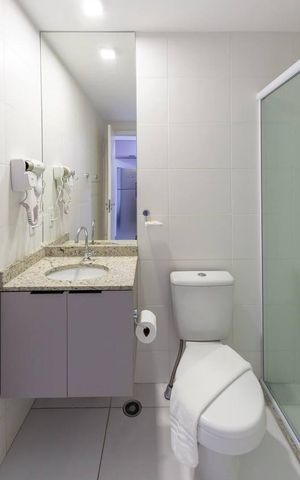 Apartamento para alugar com 27m², 1 quarto e sem vaga Apartamento para alugar com 27m², 1 quarto e sem vagaBanheiro