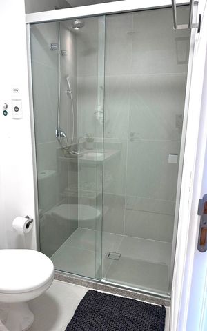 Studio para alugar com 46m², 1 quarto e sem vaga Studio para alugar com 46m², 1 quarto e sem vagaBanheiro