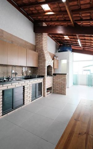 Casa de condomínio à venda com 92m², 2 quartos e 1 vagaÁrea gourmet