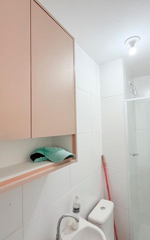 Apartamento para alugar com 33m², 2 quartos e sem vaga Apartamento para alugar com 33m², 2 quartos e sem vagaBanheiro