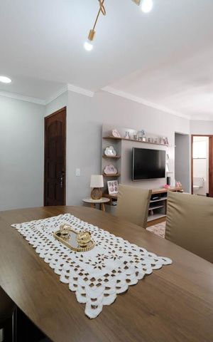 Casa de condomínio à venda com 117m², 3 quartos e 2 vagasSala