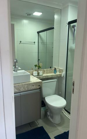 Apartamento para alugar com 44m², 2 quartos e 1 vaga Apartamento para alugar com 44m², 2 quartos e 1 vagaBanheiro