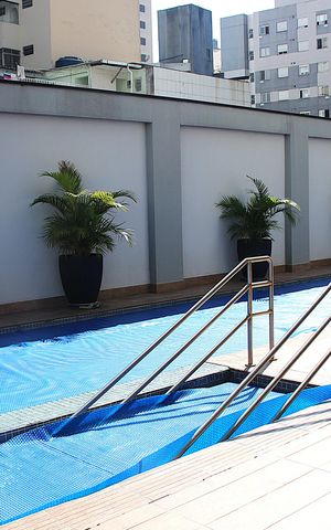 Studio para alugar com 43m², 1 quarto e 1 vagaPiscina