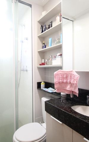 Apartamento para alugar com 53m², 2 quartos e 1 vagaBanheiro da Suíte 1