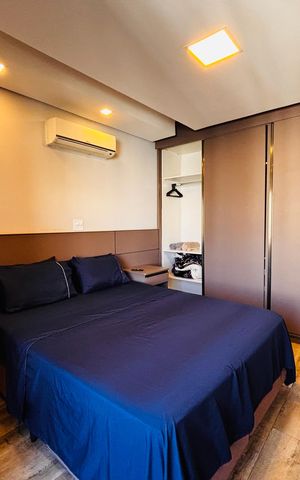 Apartamento à venda com 55m², 1 quarto e 1 vagaQuarto