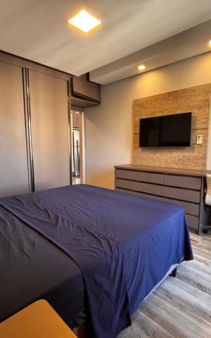 Apartamento à venda com 55m², 1 quarto e 1 vagaQuarto