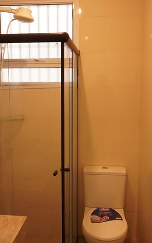 Casa de condomínio para alugar com 65m², 3 quartos e 3 vagasBanheiro da Suíte