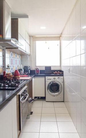 Apartamento para alugar com 56m², 2 quartos e 1 vagaCozinha e Área de Serviço