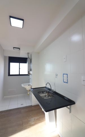 Apartamento para alugar com 45m², 2 quartos e 1 vagaCozinha e Área de Serviço