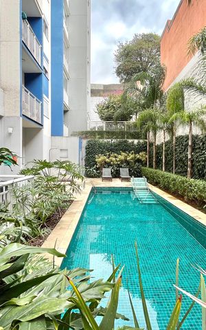 Apartamento à venda com 26m², 1 quarto e sem vaga Apartamento à venda com 26m², 1 quarto e sem vagaÁrea comum - Piscina
