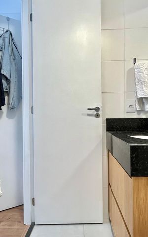 Apartamento à venda com 26m², 1 quarto e sem vaga Apartamento à venda com 26m², 1 quarto e sem vagaBanheiro da Suíte
