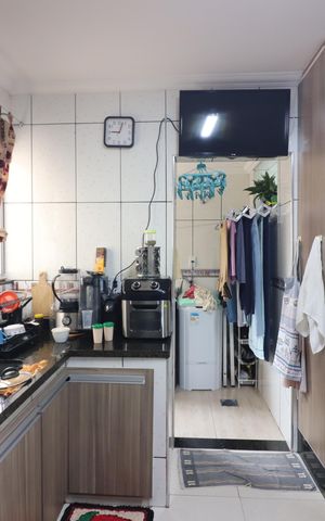 Apartamento à venda com 72m², 1 quarto e 1 vagaCozinha e Área de Serviço