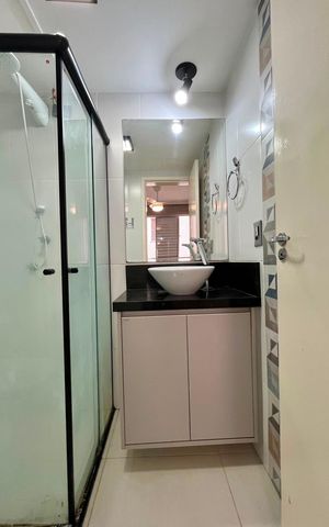 Apartamento à venda com 60m², 3 quartos e 1 vaga Apartamento à venda com 60m², 3 quartos e 1 vagaBanheiro da Suíte