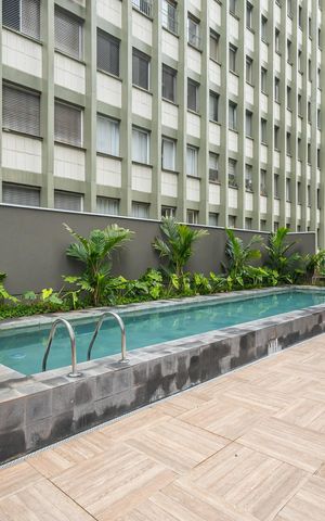 Studio à venda com 22m², 1 quarto e sem vaga Studio à venda com 22m², 1 quarto e sem vagaPiscina