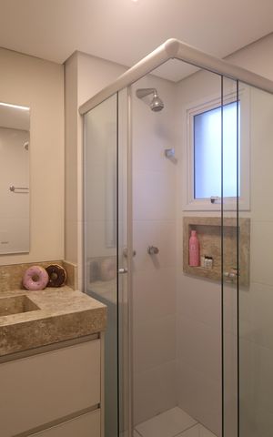 Apartamento à venda com 125m², 3 quartos e 4 vagasBanheiro da Suíte 1