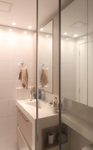 Apartamento à venda com 125m², 3 quartos e 4 vagasBanheiro da Suíte 3