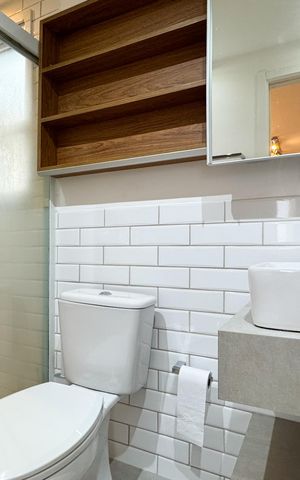 Apartamento à venda com 54m², 1 quarto e 1 vaga Apartamento à venda com 54m², 1 quarto e 1 vagaBanheiro Social