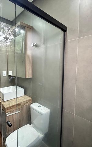 Casa para alugar com 150m², 2 quartos e 1 vagaBanheiro suíte 1