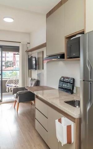 Studio à venda com 26m², 1 quarto e sem vaga Studio à venda com 26m², 1 quarto e sem vagaCozinha