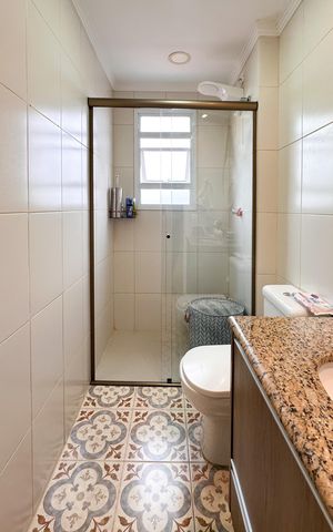 Apartamento à venda com 64m², 2 quartos e 2 vagas Apartamento à venda com 64m², 2 quartos e 2 vagasBanheiro Social