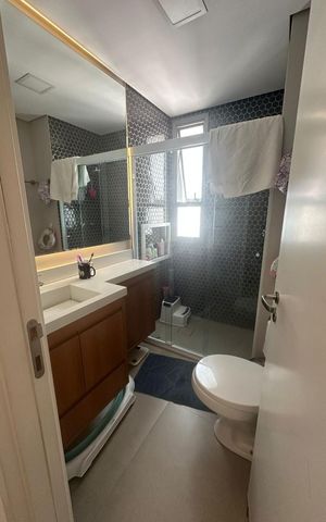 Apartamento à venda com 93m², 2 quartos e 2 vagas Apartamento à venda com 93m², 2 quartos e 2 vagasBanheiro