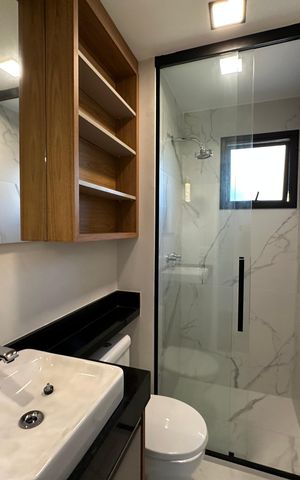 Apartamento para alugar com 64m², 2 quartos e 1 vaga Apartamento para alugar com 64m², 2 quartos e 1 vagaBanheiro da Suíte