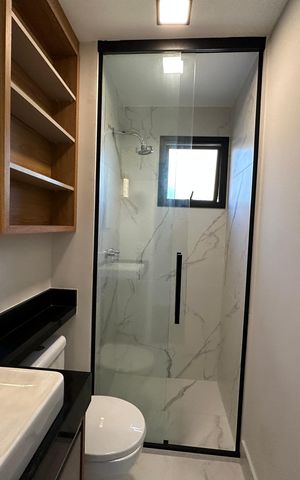 Apartamento para alugar com 64m², 2 quartos e 1 vaga Apartamento para alugar com 64m², 2 quartos e 1 vagaBanheiro da Suíte