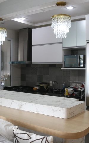 Apartamento à venda com 96m², 3 quartos e 2 vagasCozinha e Área de Serviço