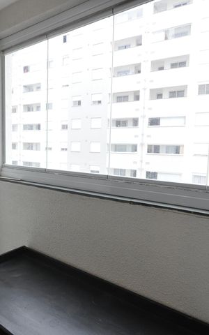 Apartamento à venda com 43m², 1 quarto e 1 vagaSacada da sala de jantar