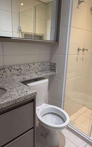 Apartamento para alugar com 33m², 1 quarto e 1 vaga Apartamento para alugar com 33m², 1 quarto e 1 vagaBanheiro