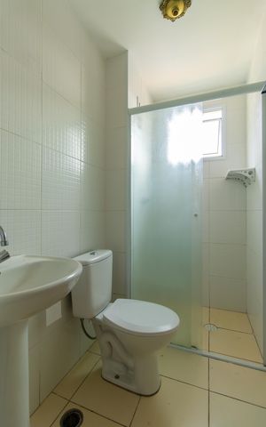 Apartamento para alugar com 46m², 2 quartos e 1 vaga Apartamento para alugar com 46m², 2 quartos e 1 vagaBanheiro