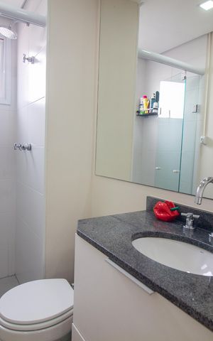 Apartamento para alugar com 51m², 2 quartos e 1 vaga Apartamento para alugar com 51m², 2 quartos e 1 vagaBanheiro