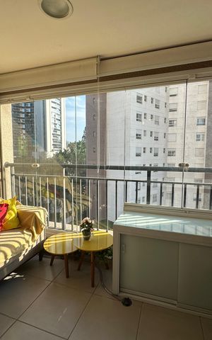Apartamento para alugar com 48m², 1 quarto e 1 vaga Apartamento para alugar com 48m², 1 quarto e 1 vagaVaranda