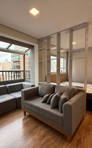 Studio para alugar com 27m², 1 quarto e sem vaga