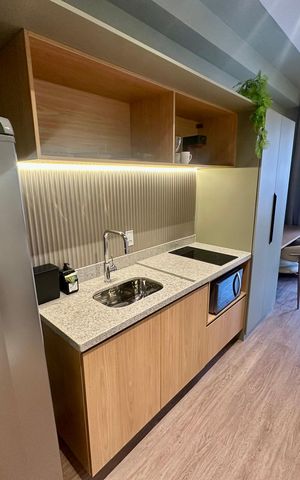 Studio à venda com 50m², 1 quarto e sem vagaCozinha